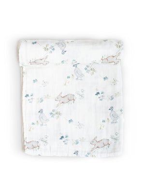 Organic Muslin Gauze Swaddle Blanket - Ivy Hollow