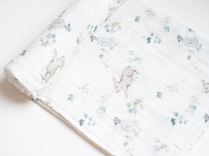 Organic Muslin Gauze Swaddle Blanket - Ivy Hollow