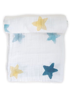 Organic Muslin Gauze Swaddle Blanket - Dream