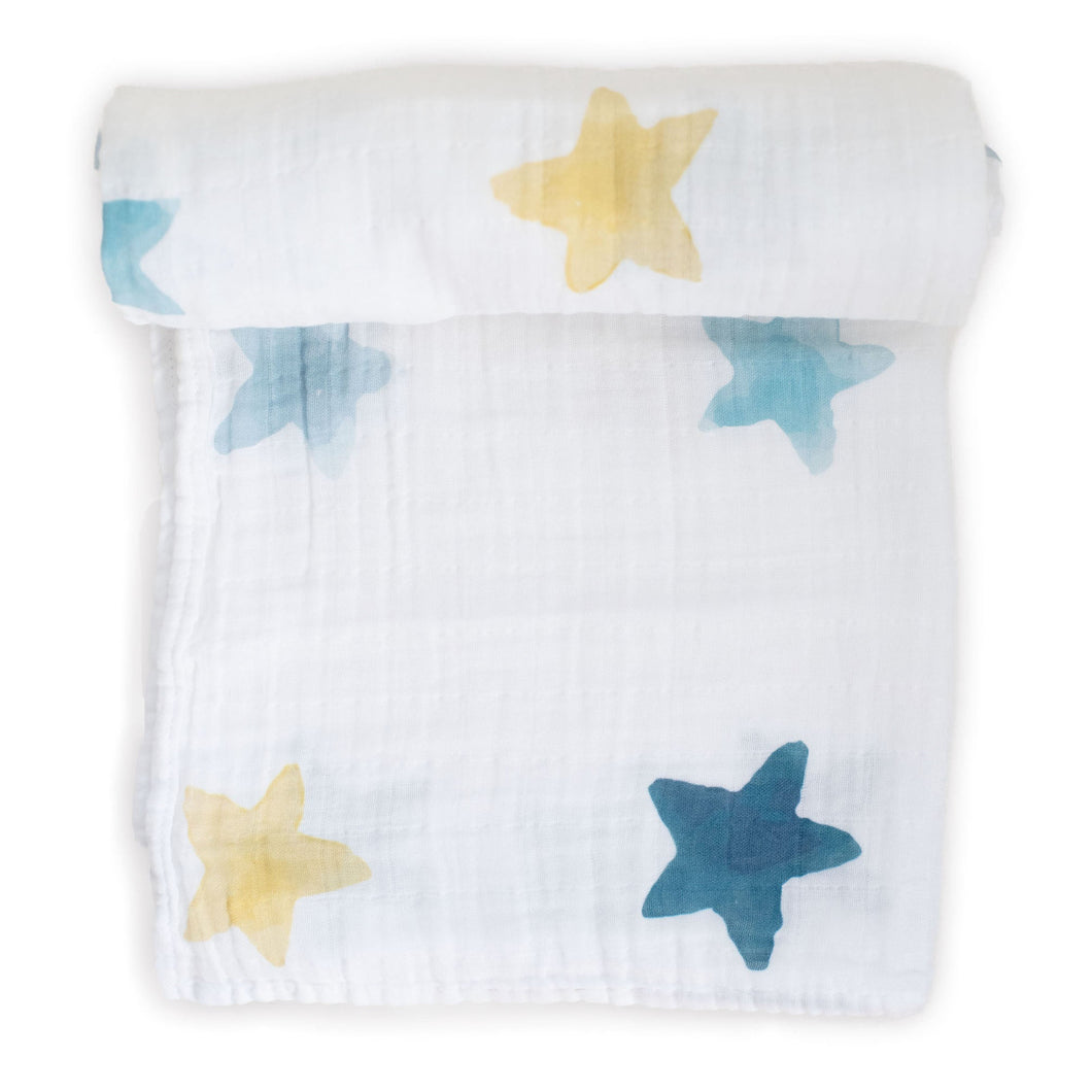 Organic Muslin Gauze Swaddle Blanket - Dream