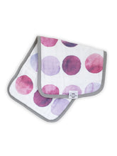 Load image into Gallery viewer, Organic Premium Burp Cloths - Violet