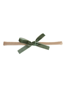 Nylon Headbands with Velvet Bows | 13 Colors