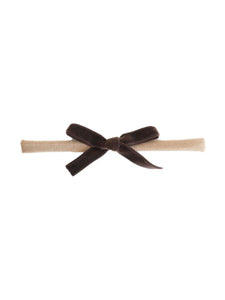 Nylon Headbands with Velvet Bows | 13 Colors