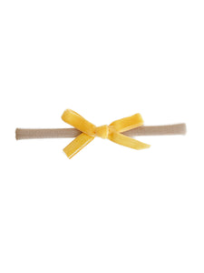 Nylon Headbands with Velvet Bows | 13 Colors